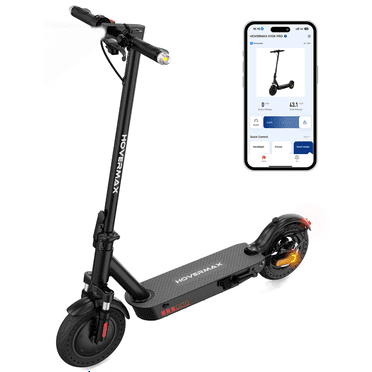 HOVERMAX 500W Electric Scooter, 19MPH Speed, 22 Miles Range, 10'' Tires, Folding Design for Adult Commute