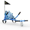 thumbnail image 1 of HOVERMAX Hoverboard Go Kart, Hoverboard Seat Attachment with Adjustable Frame Length for 6.5" 8" 10" Hoverboard, Suitable for Kids & Adults, Army Blue, 1 of 7