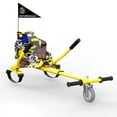 thumbnail image 1 of HOVERMAX Hoverboard Go Kart, Hoverboard Seat Attachment with Adjustable Frame Length for 6.5" 8" 10" Hoverboard, Suitable for Kids & Adults, Yellow, 1 of 7