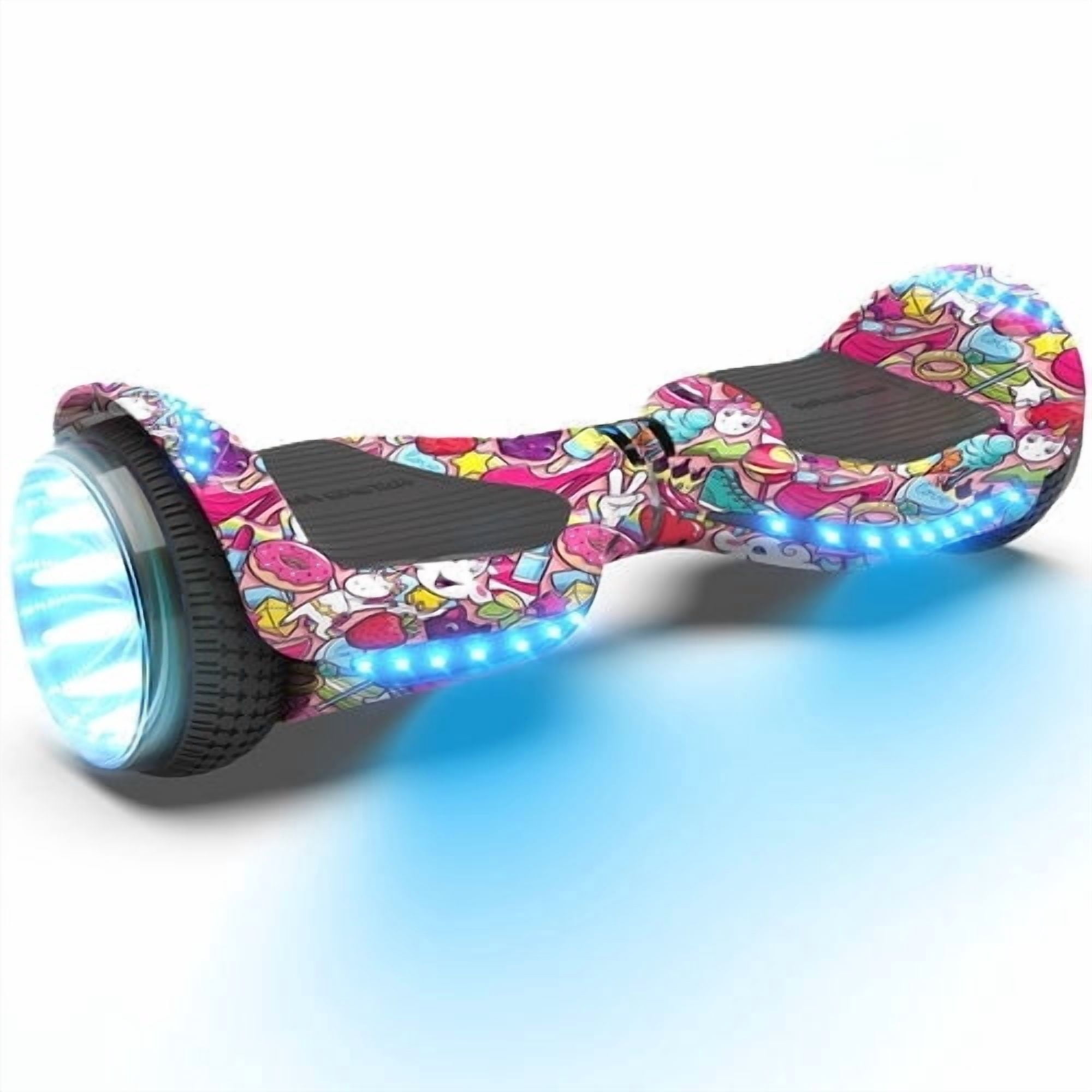 Electric Balance Board 6.5インチ HOVERSTAR-Crystal-Light-Wheel-