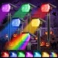 thumbnail image 1 of HOVMAP Halloween Decorations Solar Spot Lights Outdoor 6 Pack , RGB Color Changing Waterproof LED 7 Modes for Garden Patio Driveway Yard, 1 of 13