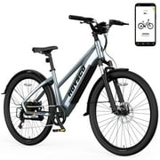 HOVSCO Electric Bike, Peak 750W, 27.5 Step-Thru Cruiser E Mountain Bike For Adults, 48V/15AH UL2849, APP Control