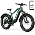 thumbnail image 1 of HOVSCO HovAlpha 26" Fat Tire Electric Bike, 750W Electric Mountain Bike for Adults, 48V/20AH Samsung/LG Battery, APP Control, UL2849, Classical Green, 1 of 8
