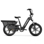 HOVSCO HovCart Peak 1300W Electric Bicycle, 28mph E Cargo Bike, 20" x 3" E Mountain Bike for Adults, 48V/15AH UL2849
