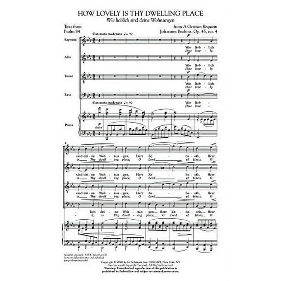 HOW LOVELY IS THY DWELLING PLACE