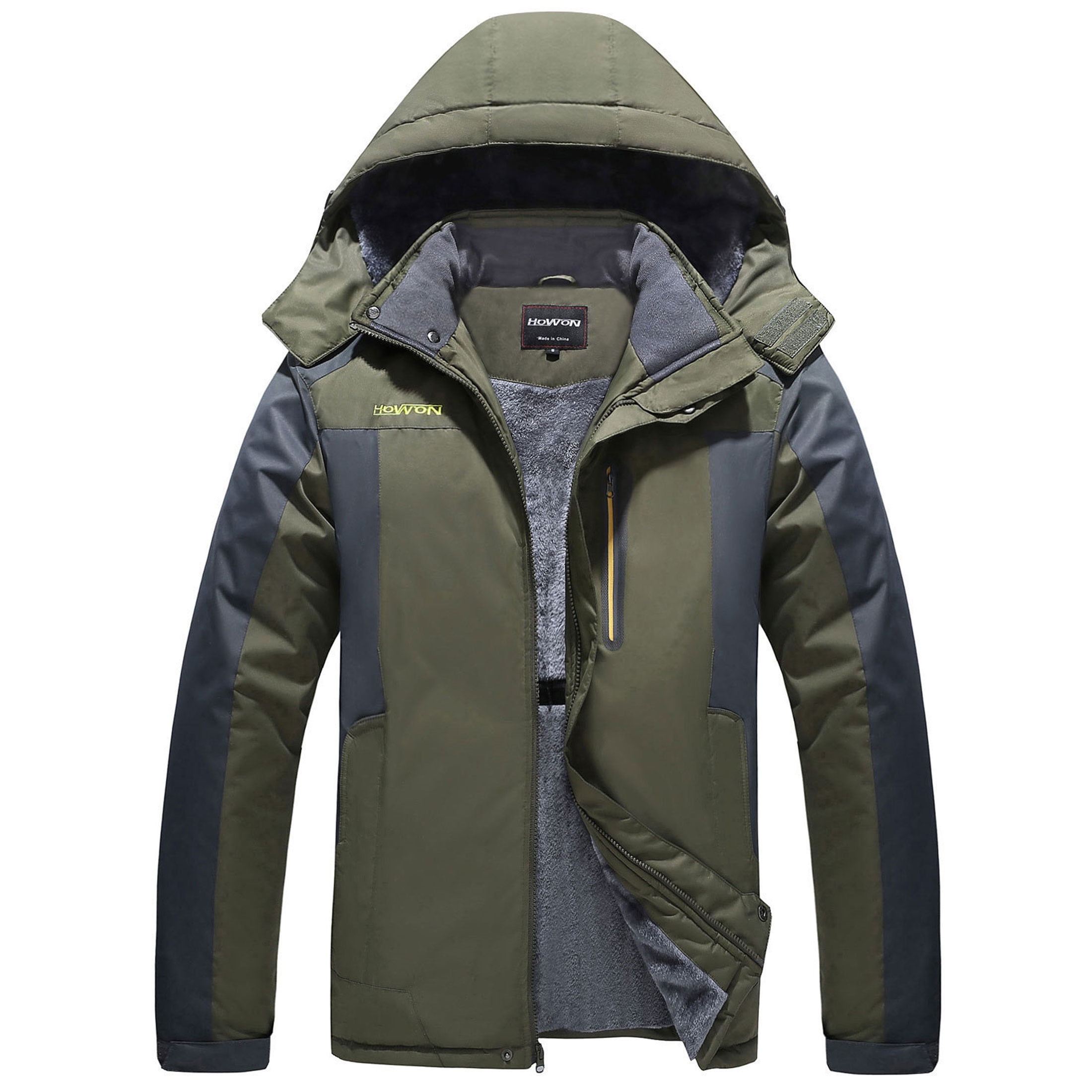 Olive green snow jacket hotsell