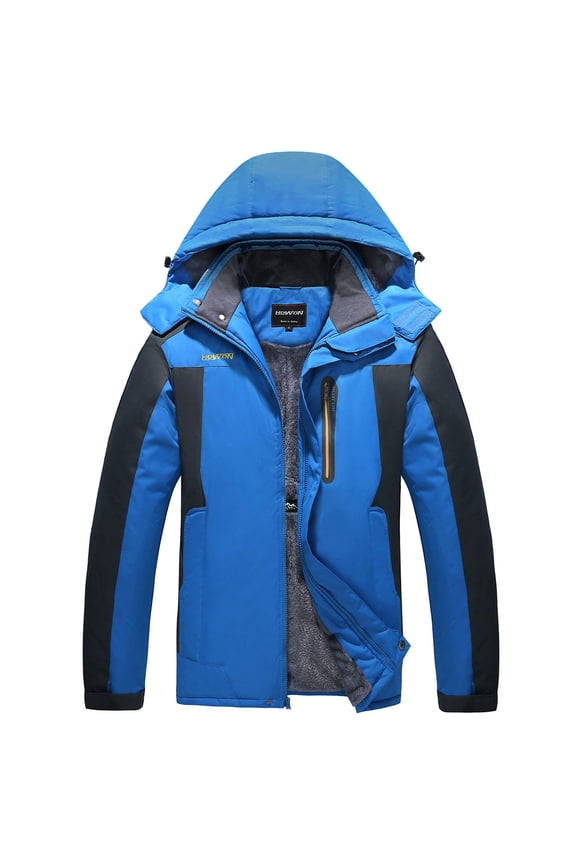 Men's Winter Coat Snow Jacket Windproof Waterproof Ski Jackets Blue S