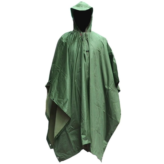 HOW'ON Multifunction Realtree Camouflage Waterproof Rain Poncho Hunting Puncho Army Green One Size