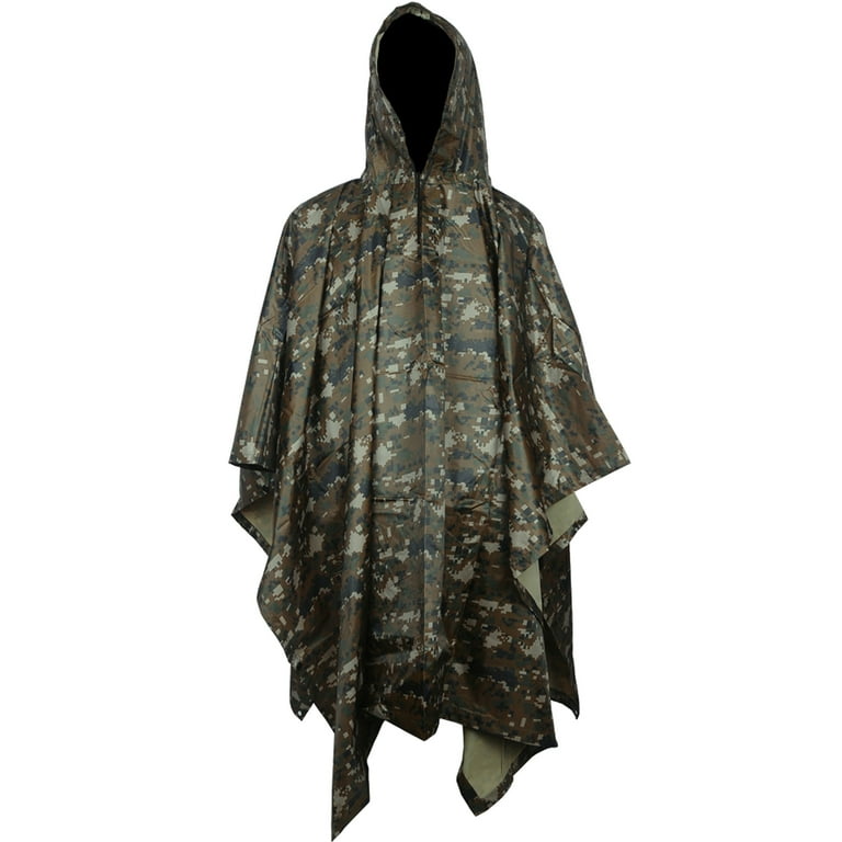 HOW'ON Multifunction Realtree Camouflage Waterproof Rain Poncho