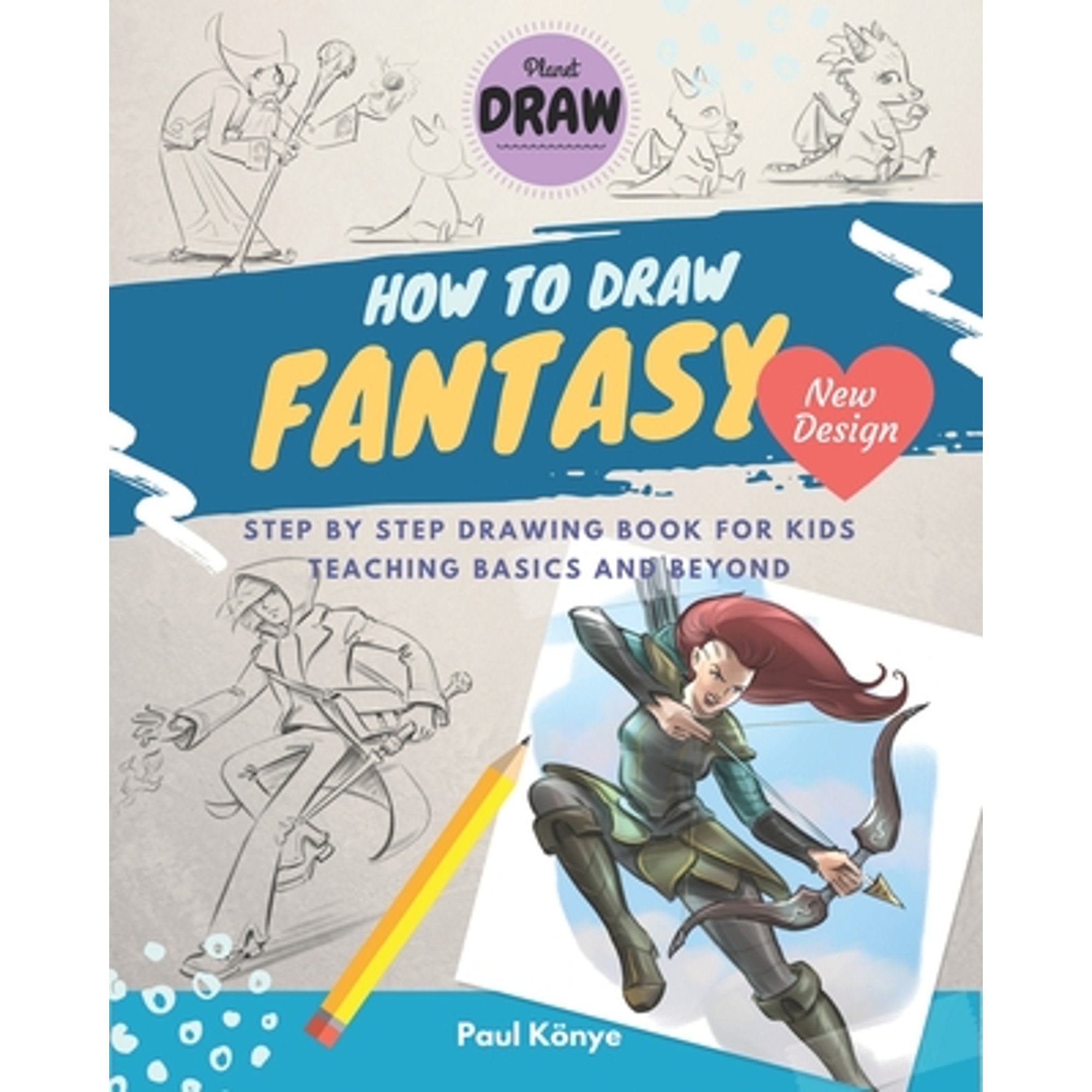 Pre-Owned How to Draw Fantasy: Step by step drawing book for kids ...