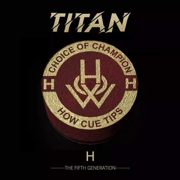 HOW-Titan Orginal Billiard Stick Tips with 14mm H one piece for Pool Cue, Snooker Cue Tip, Glue on Tip,Billiard Accessories
