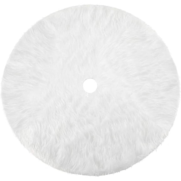 Christmas Tree Plush Skirt, 31Inch Round Christmas Tree Plush Skirt Mat Christmas Decoration Ornament