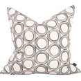 thumbnail image 1 of HOWARD ELLIOTT DEMO Throw Pillow 24x24 Stone Gray Acrylic Viscose Poly Linen, 1 of 4