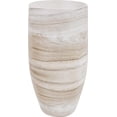 thumbnail image 1 of HOWARD ELLIOTT DESERT SANDS Vase Tapered Large Neutral Ceramic Padded Bot, 1 of 4