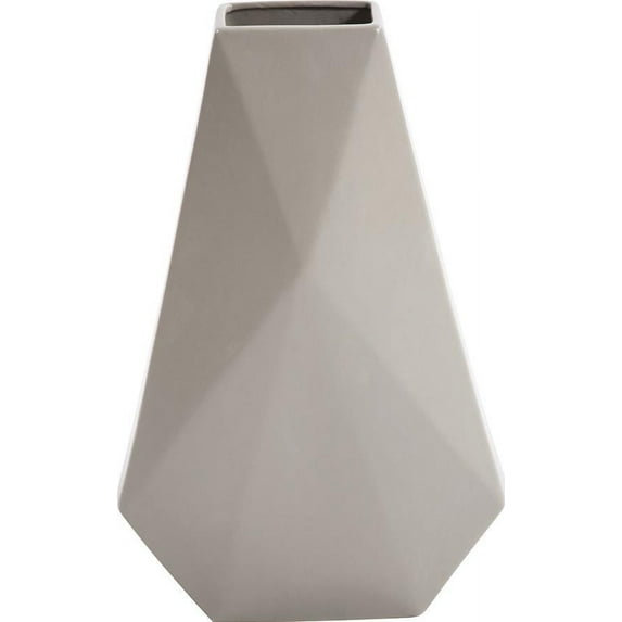 HOWARD ELLIOTT GEO Vase Contemporary European Medium Matte Stone Ceramic Padded