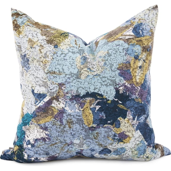 HOWARD ELLIOTT STANTON Throw Pillow 20x20 Turquoise Blue Polyester Down Insert