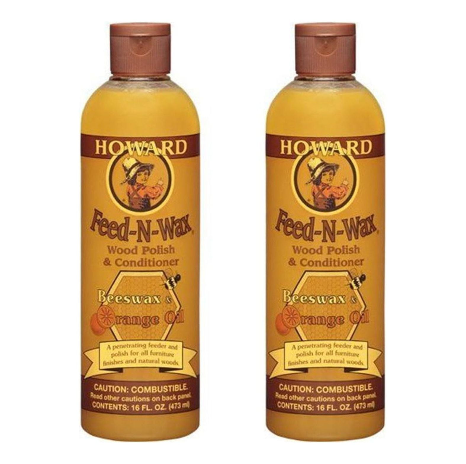 Howard Feed-N-Wax Wood Polish & Conditioner Furniture Feed, Wax and Oil In  One