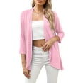 thumbnail image 1 of HOWCOME Lightweight Open Front 3/4 Sleeve Womens Cardigan Sweaters, 1 of 5