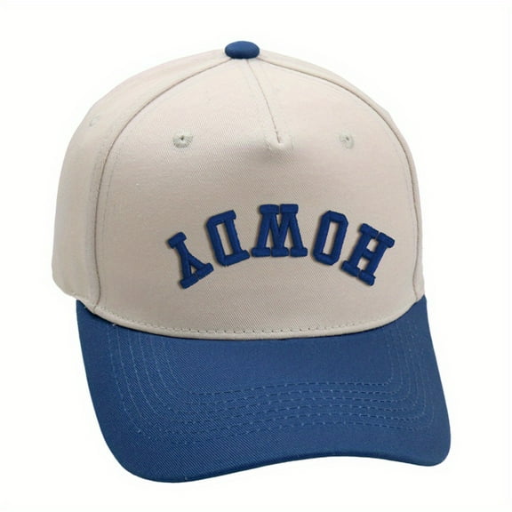 HOWDY 3D Embroidered Baseball Cap for Men & Women Adjustable Breathable Trucker Hat with MultiColor Options, Casual Unisex Design for Valentine’s Day & Casual Attire, Adjustable Headwear, Stylish