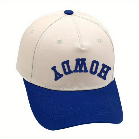 HOWDY 3D Embroidered Baseball Cap for Men & Women Adjustable Breathable Trucker Hat with MultiColor Options, Casual Unisex Design for Valentine’s Day & Casual Attire, Adjustable Headwear, Stylish