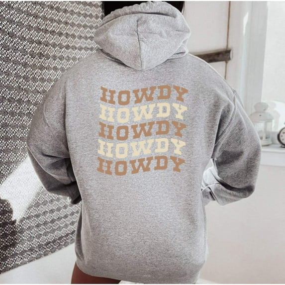 HOWDY Graphic Unisex Fleece Hooded Sweatshirt