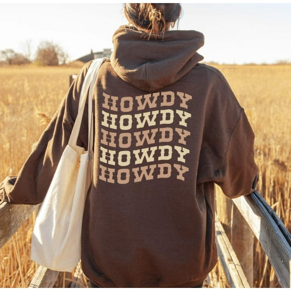 HOWDY Graphic Unisex Fleece Hooded Sweatshirt