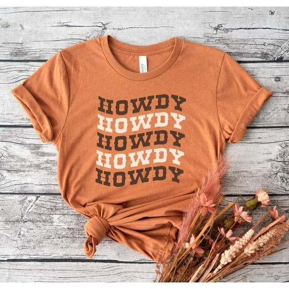 HOWDY HOWDY HOWDY Graphic Short sleeve T-Shirt