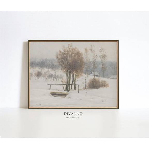 HOWDY Typography Poster Old West Western Cowboy Ranch Art Snowy Winter Landscape Vintage Poster Nordic Farmhouse Decor, UNFRAMED Size 16x16