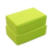 HOWEN 2 Pcs Yoga Blocks Pillows Cushion Exercise Fitness Foam Bolster Pillow EVA Gym Mat Training Candy Color High Density Stretch Resistant,Neon Green