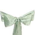 thumbnail image 1 of HOWEN 25 New SATIN Chair Sash BOWS Ties Wedding Bridal Party Supplies Decorations SALE,6" wide x 106" long.Sage Green, 1 of 10