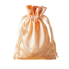 Yellow Organza Drawstring Pouches 3