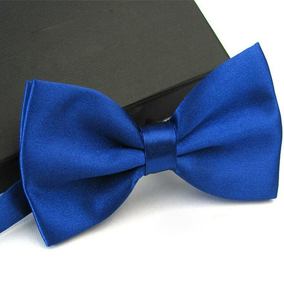 HOWEN Mens Bowtie PreTied Adjustable Necktie Solid Color Formal Wedding Party Tuxedo,Royal Blue