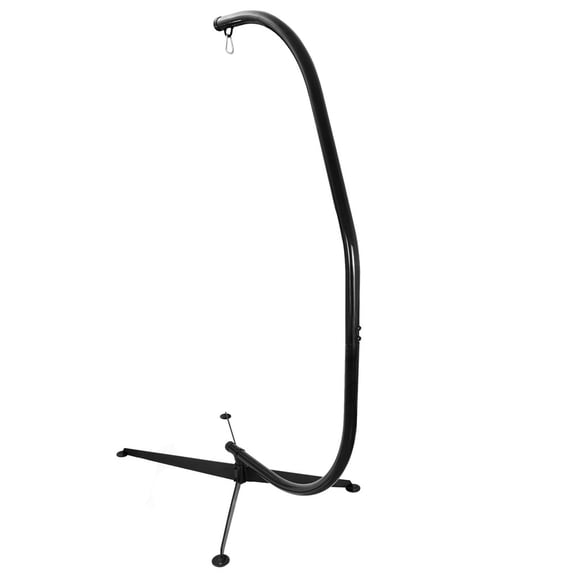 HOWEN Solid Frame C-Stand for Porch Swing and Hammock Chair, Heavy Duty Steel Hammock Stand, Free-Standing for Indoor and Outdoor Use, Easy Assembly