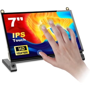 HOWENS 7 Inch Portable Monitor 1024x600 IPS HDMI Small Display 800:1 60Hz for Raspberry Pi 5 4B 3B DIY Electronics Project Smart Home Dashboard Media Center Second Screen