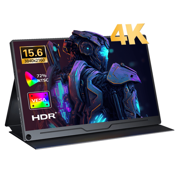 HOWENS Portable Monitor 15.6 inch, UHD 3840*2160 IPS Laptop Screen 72%NTSC HDR Portable Display