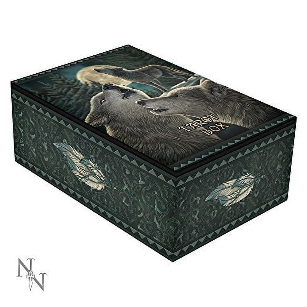 HOWLING MOON WOLF SONG FOREST TAROT BOOK BOX BY LISA PARKER - image 1 of 2