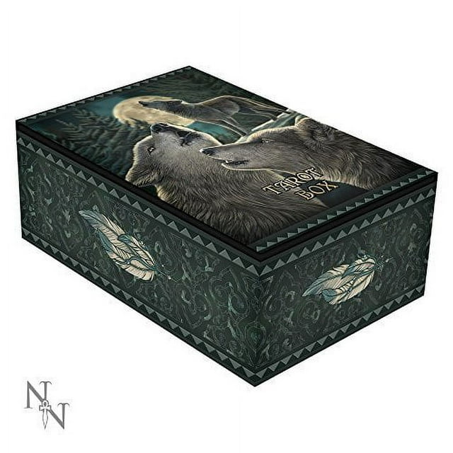HOWLING MOON WOLF SONG FOREST TAROT BOOK BOX BY LISA PARKER