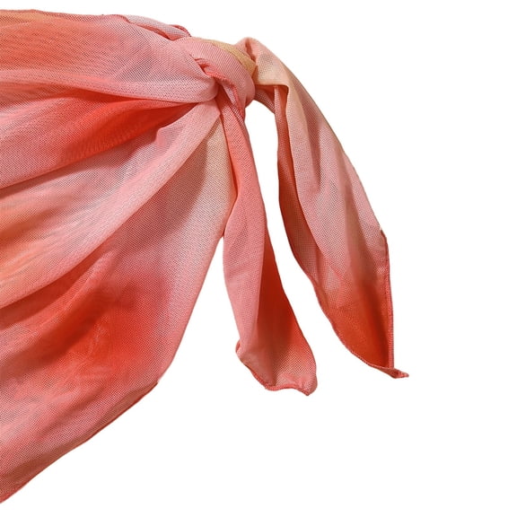 HOWPAY 2 Piece Swimsuit for Girls Cute Bikini Sets High Waisted Spaghetti Strap Bathing Suit for Beach Pool Summer Swimwear Orange