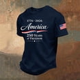 thumbnail image 1 of HOWPAY 250 Anniversary USA Shirt for Men Short Sleeve Crew Neck Independence Day Patriotic Tops 1776-2026 Commemorative Casual Tees Navy XXXL, 1 of 3