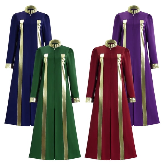 HOWPAY Adult Halloween Costumes Medieval Vintage Robe Cosplay Outfit Priest Judge Long Gown Role Play Suit For Renaissance Theme Party Halloween Costume XS