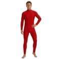 thumbnail image 1 of HOWPAY Adult Halloween Costumes Open Face Full Body Tight Bodysuit Unisex Stretchy Jumpsuit Stage Performance Cosplay Outfit For Men Women Halloween Costumes M, 1 of 3
