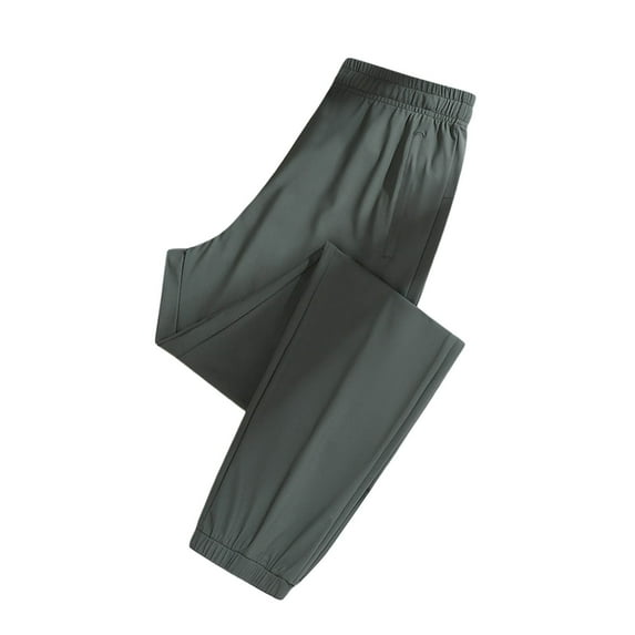 HOWPAY Athletic Pants for Women Lightweight High Elastic Waisted Solid Color Casual Joggers with Pockets Stretchy Active Breathable Lounge Pants Army Green M