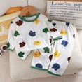 thumbnail image 1 of HOWPAY Baby Boy Outfits Summer Graphic Crew Neck Short Sleeve T-Shirt and Elastic Waist Shorts Pj Sets Casual Loose Fit 2 Piece Sleepwear Green, 1 of 3