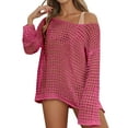 thumbnail image 1 of HOWPAY Bathing Suit Cover up for Women Hollow out Bathing Suit Coverup Long Sleeve Swimwear Summer Crochet Beach Dress Vacation Outfits RD2 S, 1 of 7