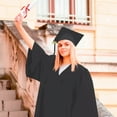 thumbnail image 1 of HOWPAY Class of 2026 Womens Graduation Cap and Gown Tassel Set Lightweight Unisex Graduation Robe for High School College Ceremonies Black 48, 1 of 9