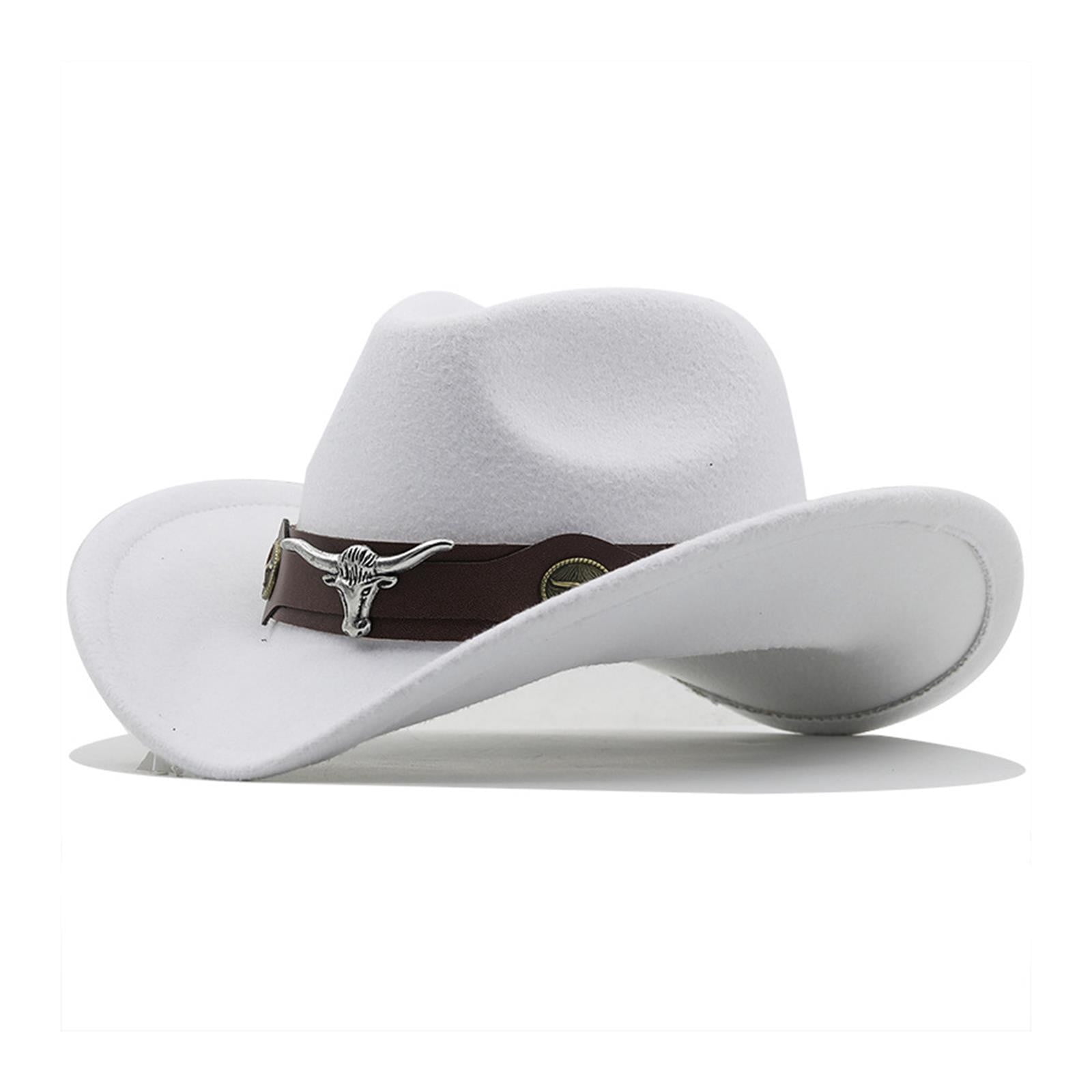HOWPAY Cowboy Hats for Women Men Wide Brim Classic Western  display picture 1