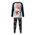 thumbnail image 1 of HOWPAY Family Matching Christmas Pajamas Snowman Graphic Crew Neck Long Sleeve Tops and Pants Sleepwear Outfits for Women Men Soft 2 Piece Xmas Lounge Sets Blue S, 1 of 7