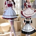 thumbnail image 1 of HOWPAY Halloween Costumes For Women Cute Maid Dress Japanese Style Anime Cosplay Outfit Casual Wear Fancy Dress For Party Event Halloween Costume XL, 1 of 5