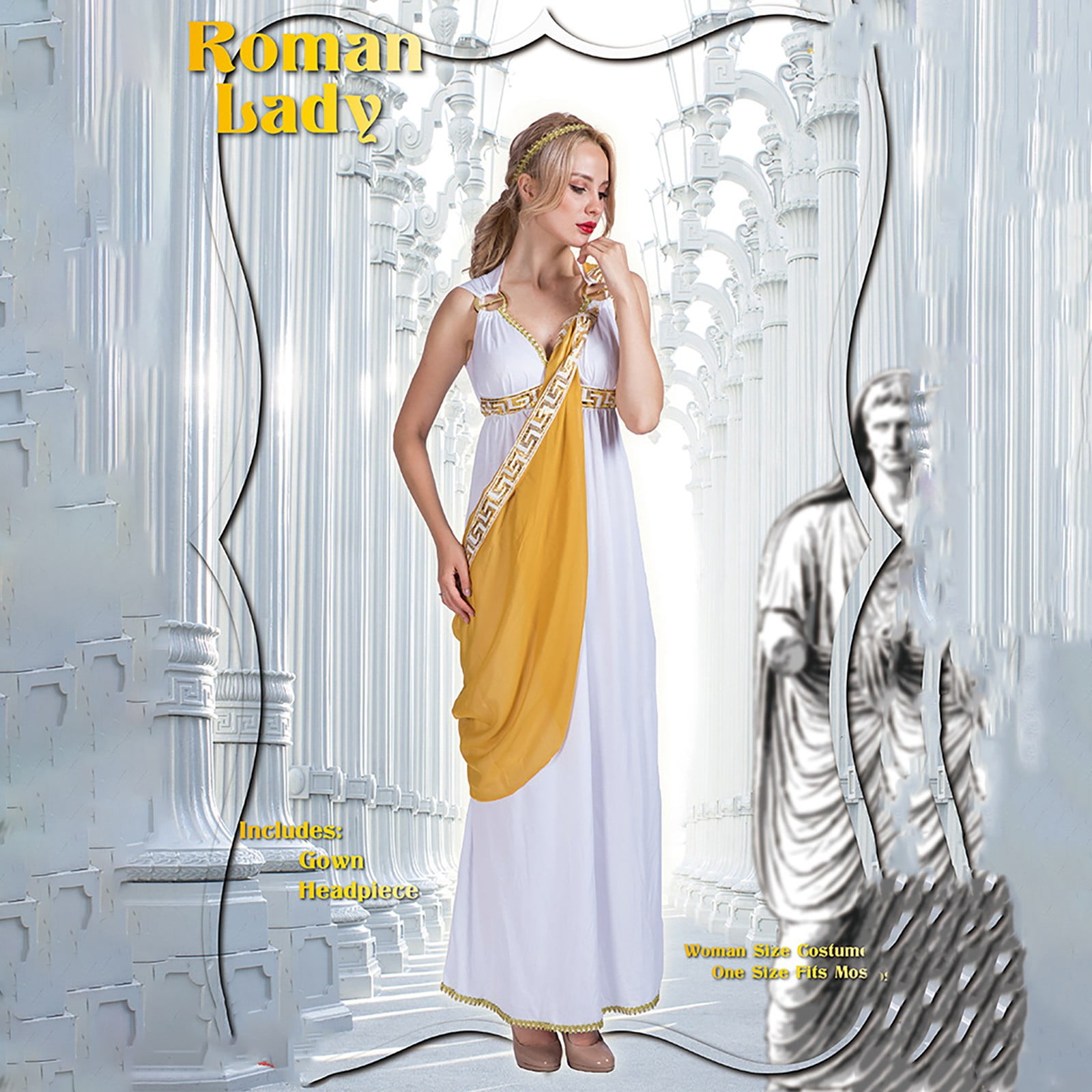 roman designs dresses and Toga Costumes Clothing category_day-dresses and your desired outcome Lulus | White Halter Long dresses Color:ivory/ivory/silver