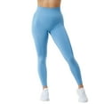 thumbnail image 1 of HOWPAY High Waisted Leggings for Women Lifting Tummy Control Workout Running Yoga Pants Solid Color Stretchy Slim Fit Leggings Soft Comfortable Baggy Sweat Pants Sky Blue S, 1 of 8